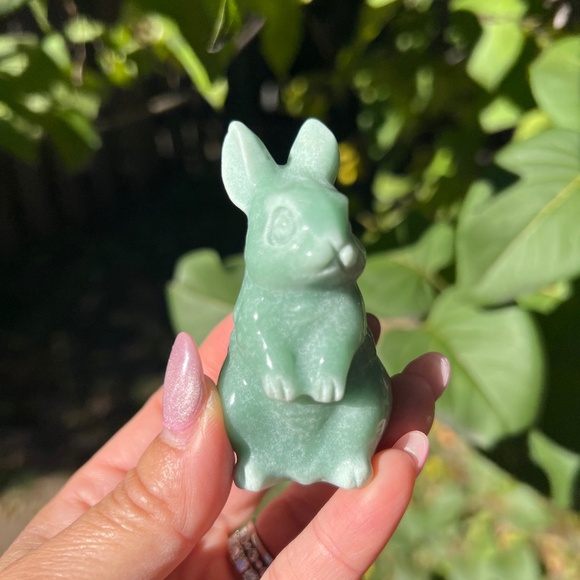 Other - Green (2) aventurine bunny craving | crystal